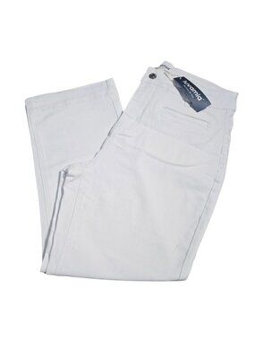 NWT | luvamia White High-Rise Cropped Straight Leg Jeans Large
